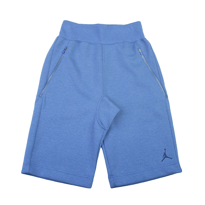 мужские синие шорты Jordan Fleece Short 696243-456 - цена, описание, фото 1